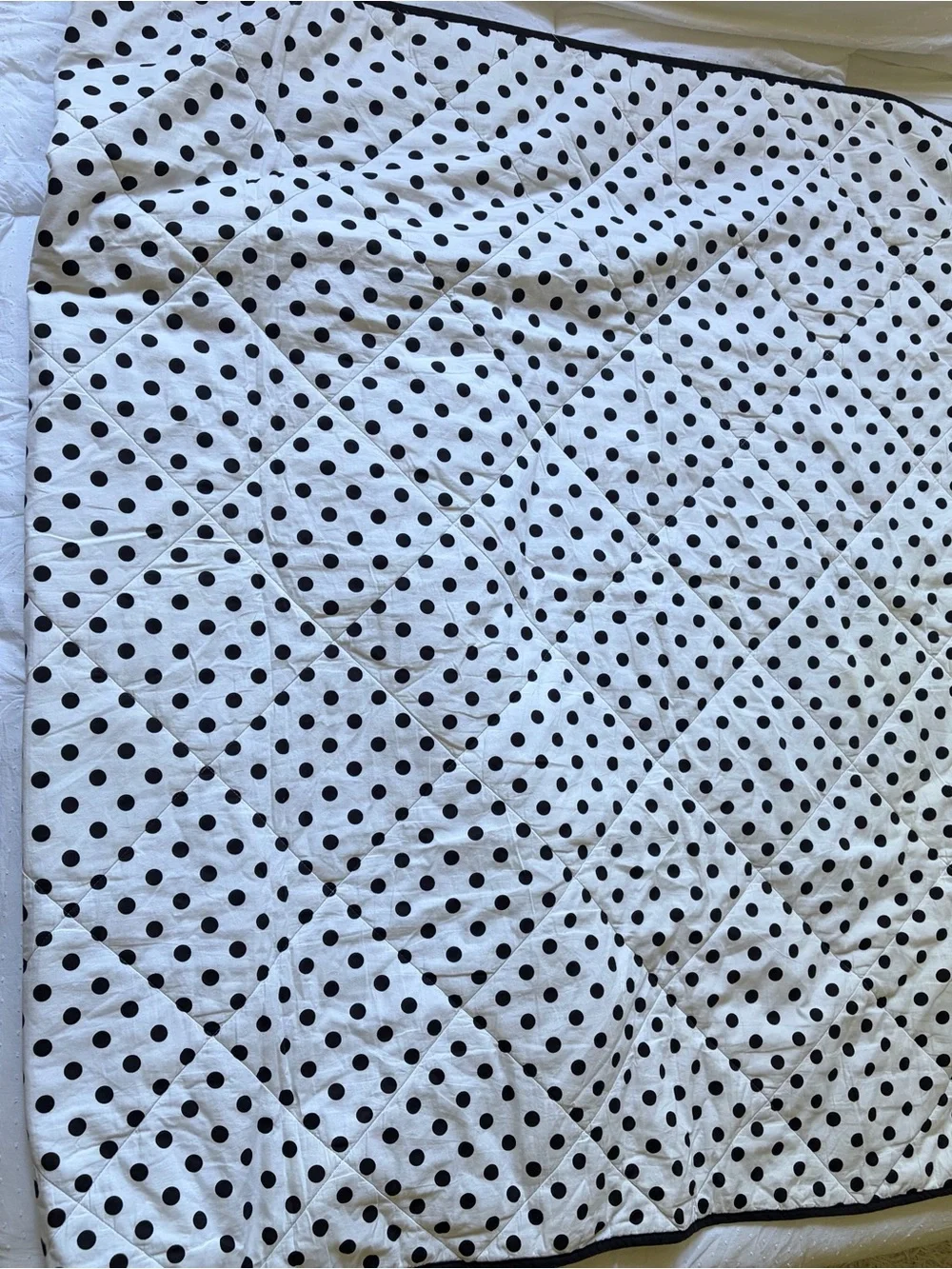 Victorias Secret Pink Cotton Polka Dot Quilt Dorm Comforter Bedding Twin